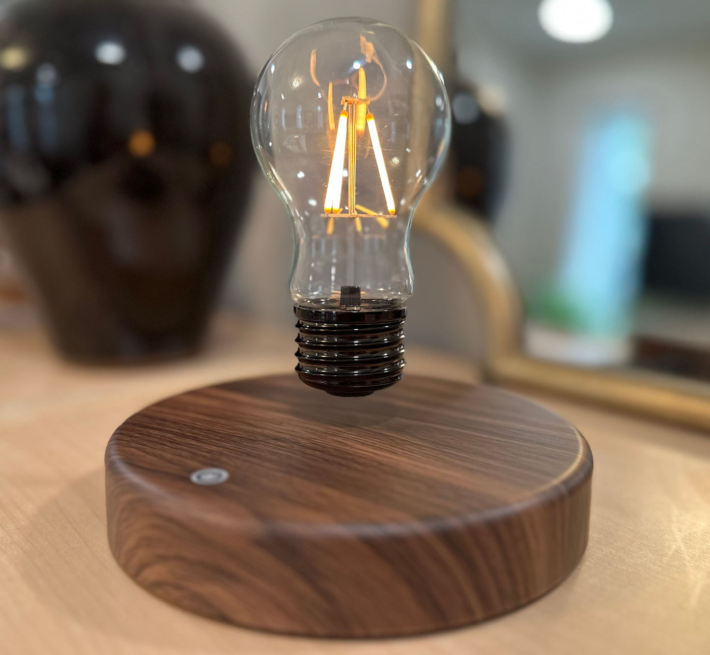 Levitating Light-Bulb Lamp
